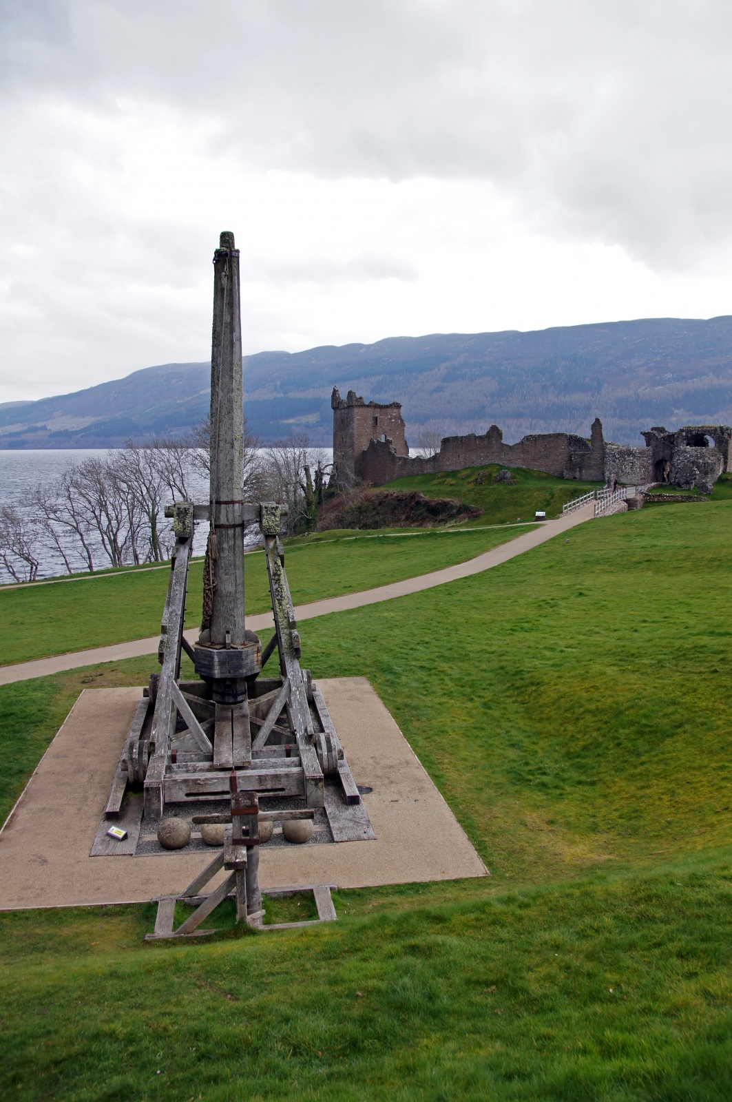 Catapult at Urquhart Castle