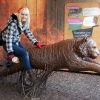 Lisa and a Tiger